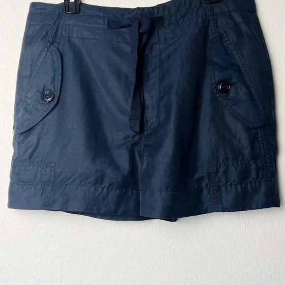 Vince Linen Blend Slouchy Utility Drawstring Shorts, Pockets, Size Small NWT - Picture 2 of 11